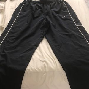 Men's Nike athletic pants Blue w/ white pin stripe